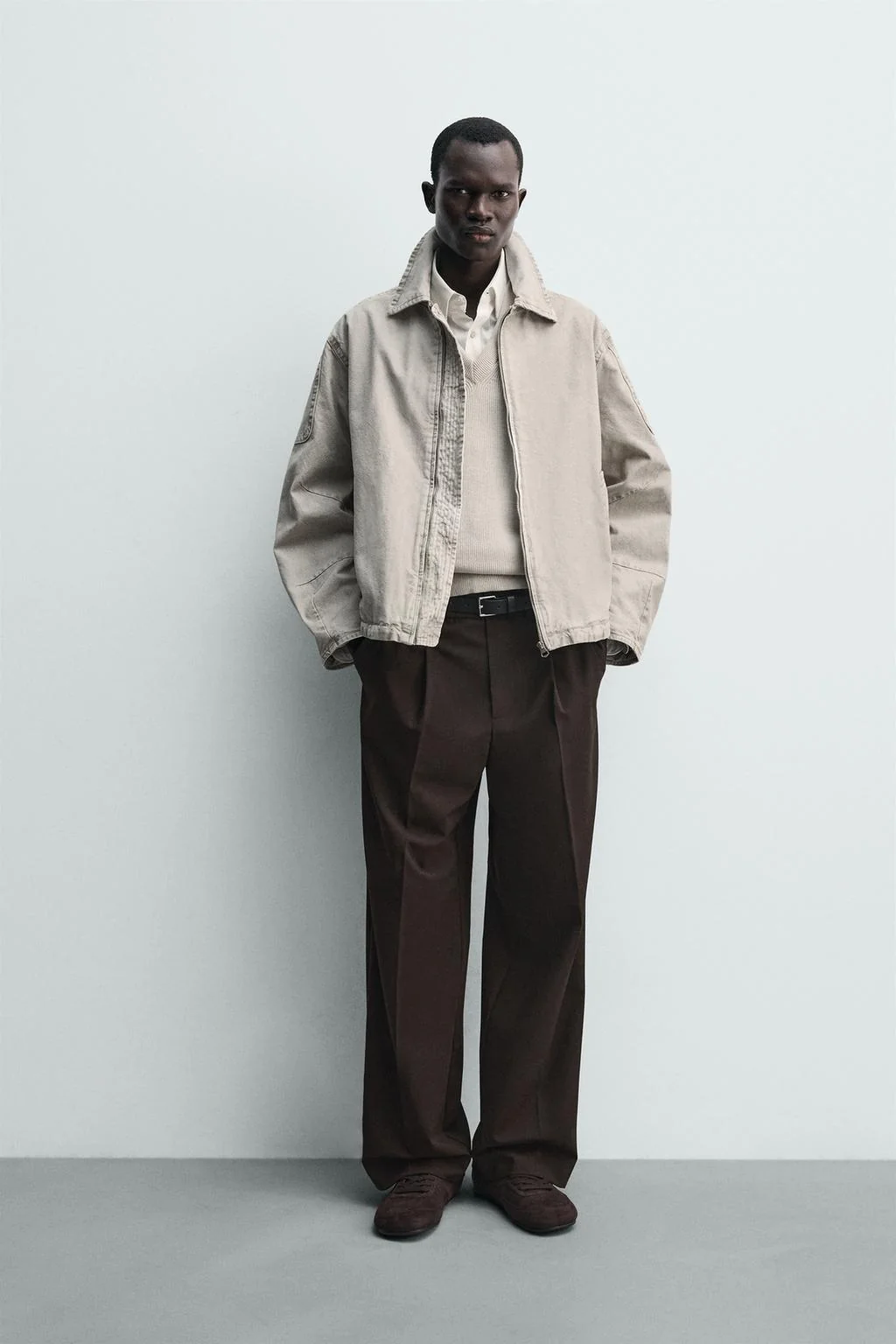 Куртка бокси-фит с эффектом потёртости — Jackets