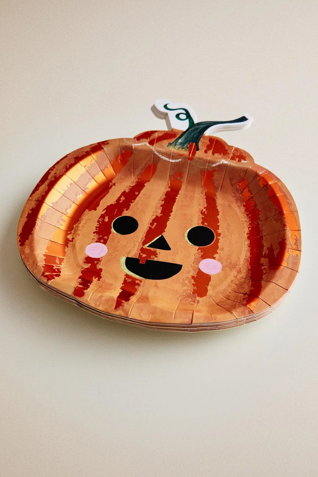 Тарелки бумажные Halloween Pumpkin, набор 12 шт