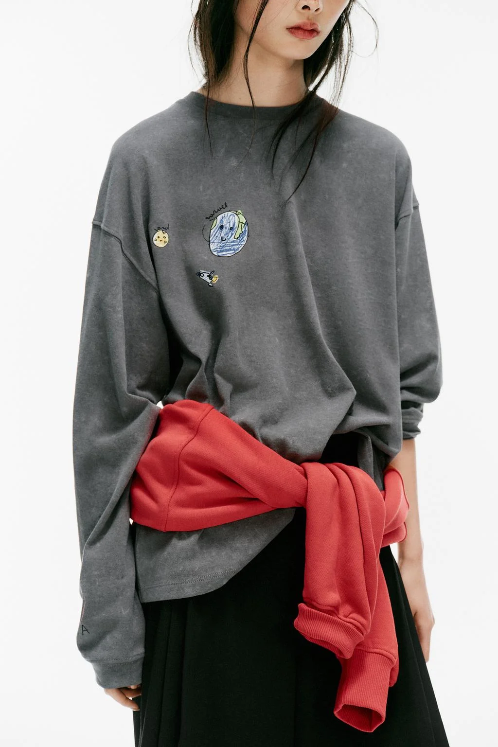 Футболка с принтом Washed Planet