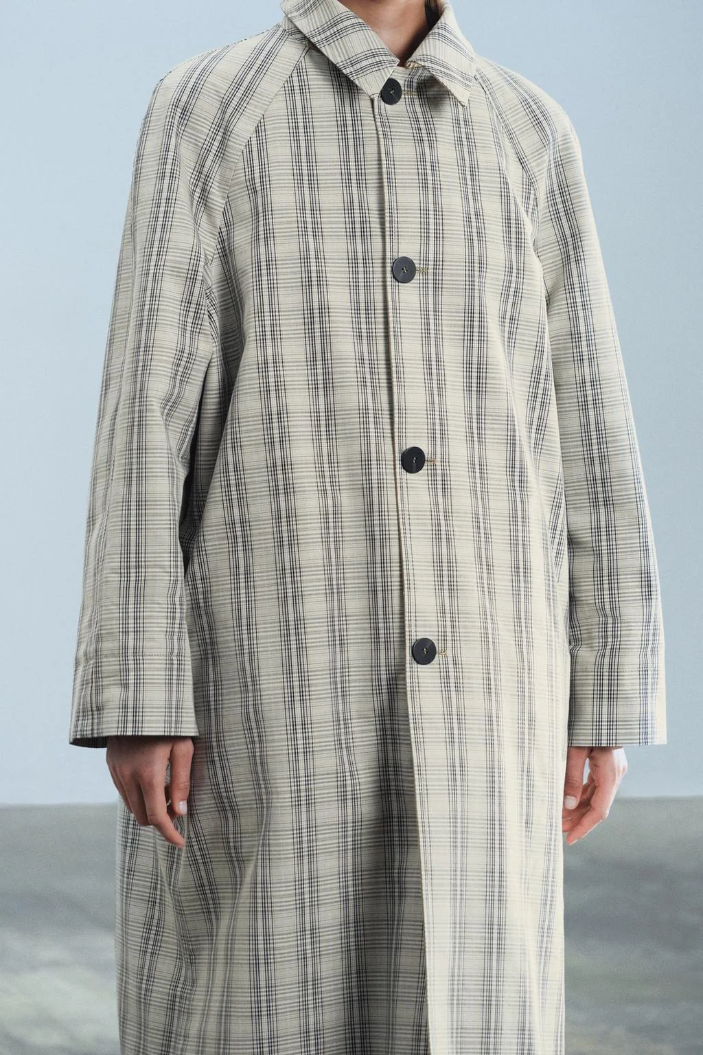 Длинное двустороннее пальто-тренч ZW COLLECTION