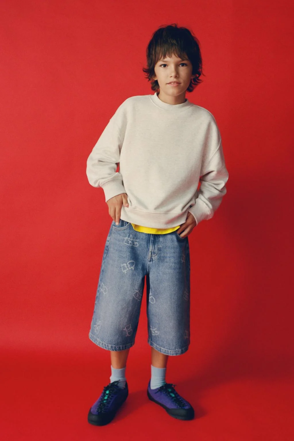 Удлиненные джинсовые бермуды LUCAS BEAUFORT ©