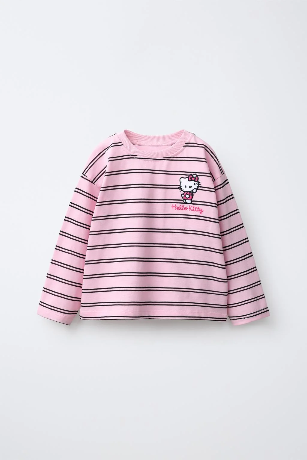 HELLO KITTY © SANRIO полосатая футболка с вышивкой