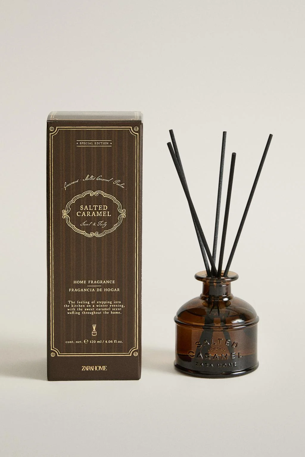 Диффузор с палочками Salted Caramel, 120 мл