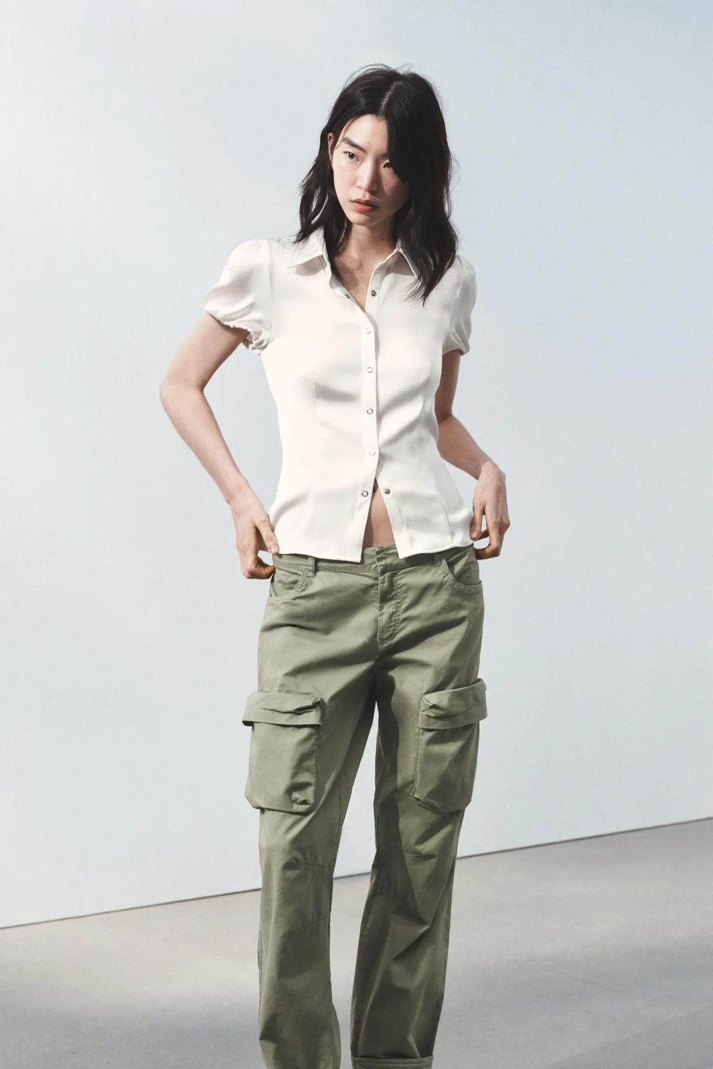 Сатиновая рубашка