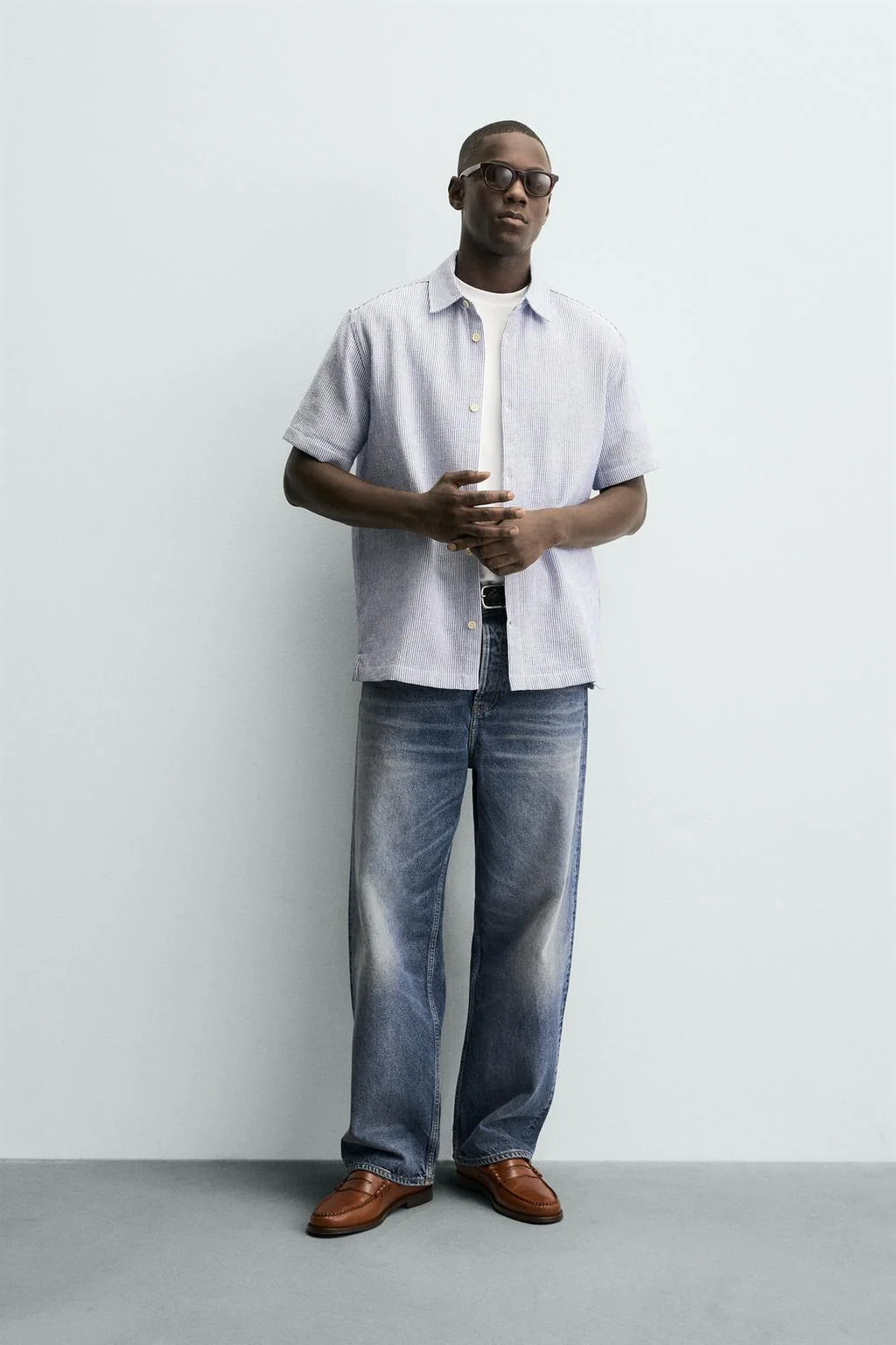 Рубашка с текстурированным узором