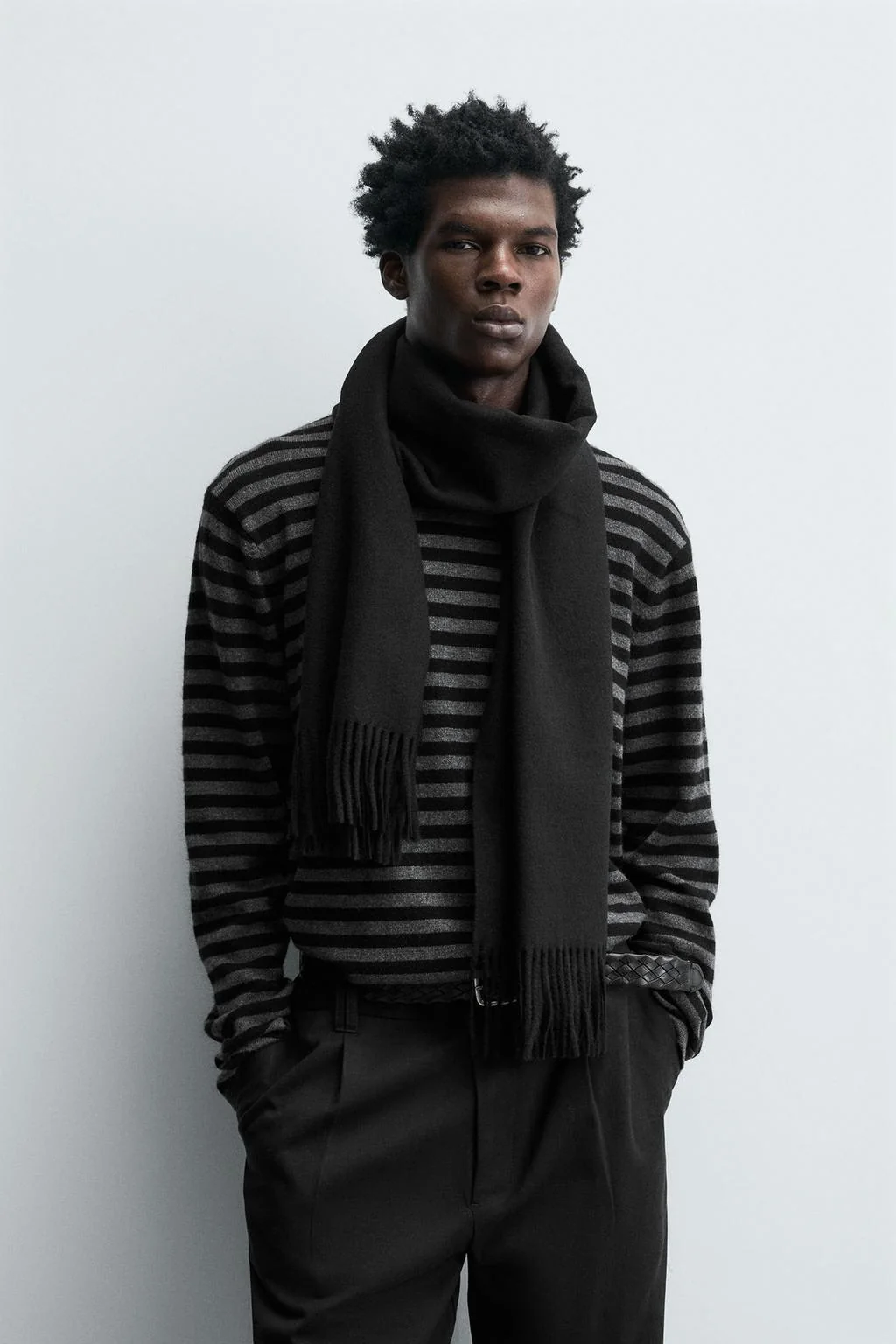 Шарф с бахромой — Шарфы