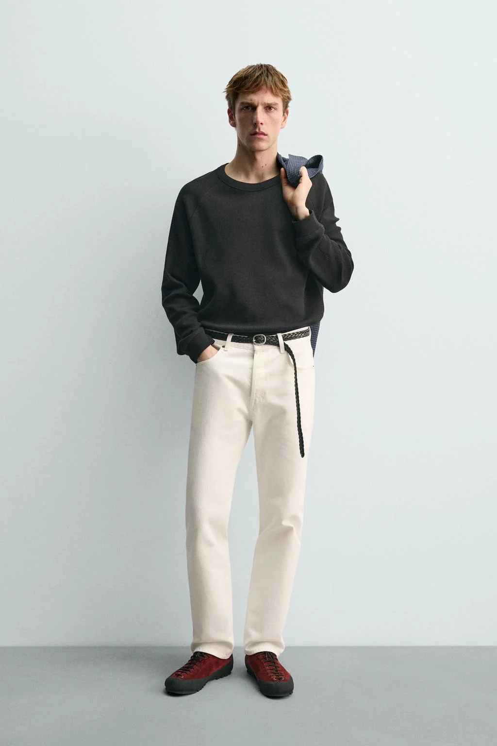 Футболка AARON LEVINE X ZARA вафельный трикотаж — Аарон Левин × Зара