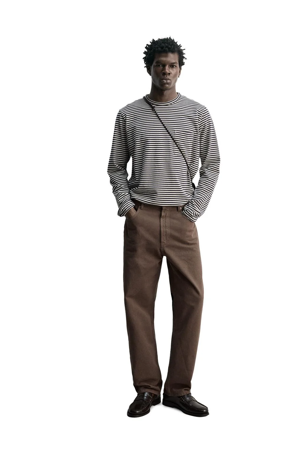 Джинсы прямого кроя с эффектом выцветания — Коллекция