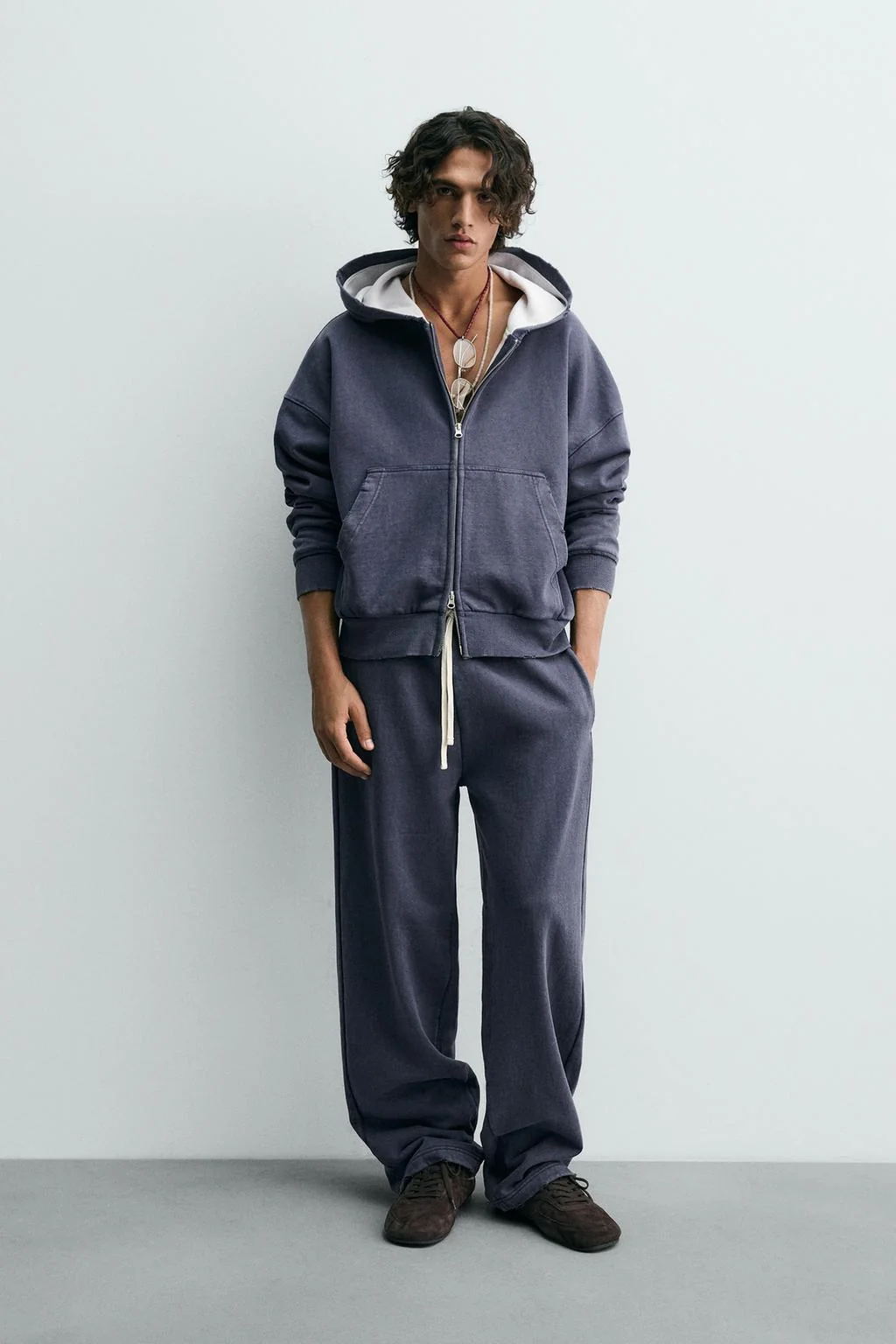 Худи с контрастным вафельным трикотажем — Новое поколение