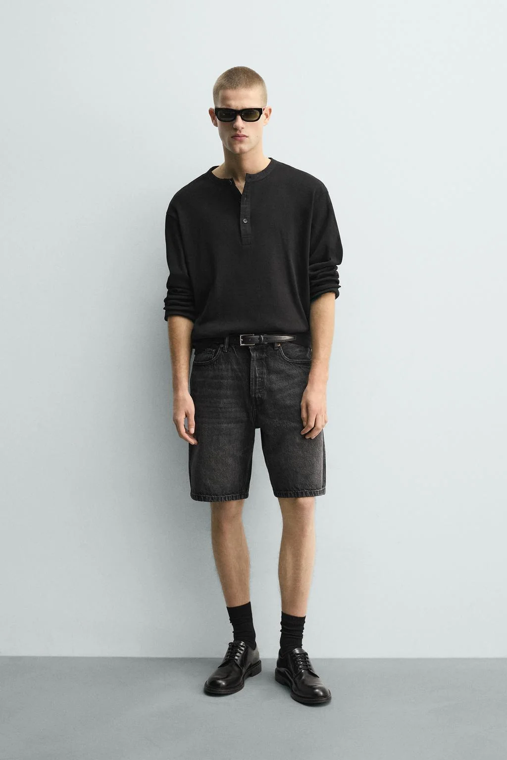 Шорты-бермуды джинсовые прямые — Джинсовые