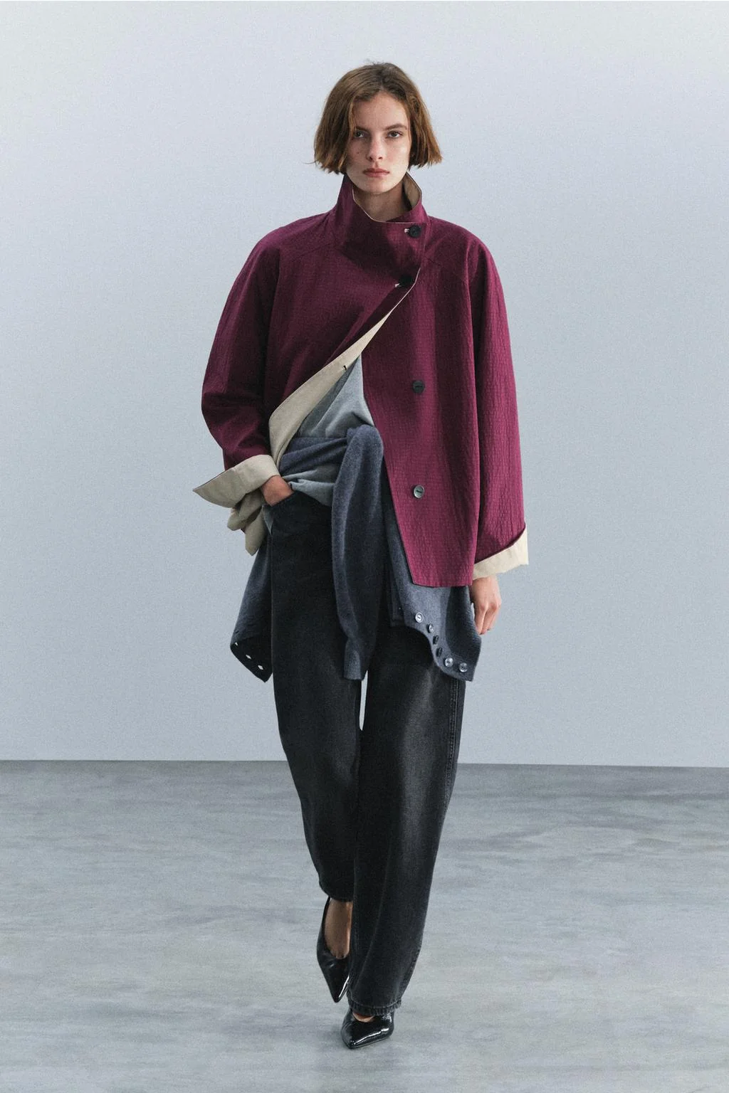 ZW COLLECTION двусторонний короткий тренч