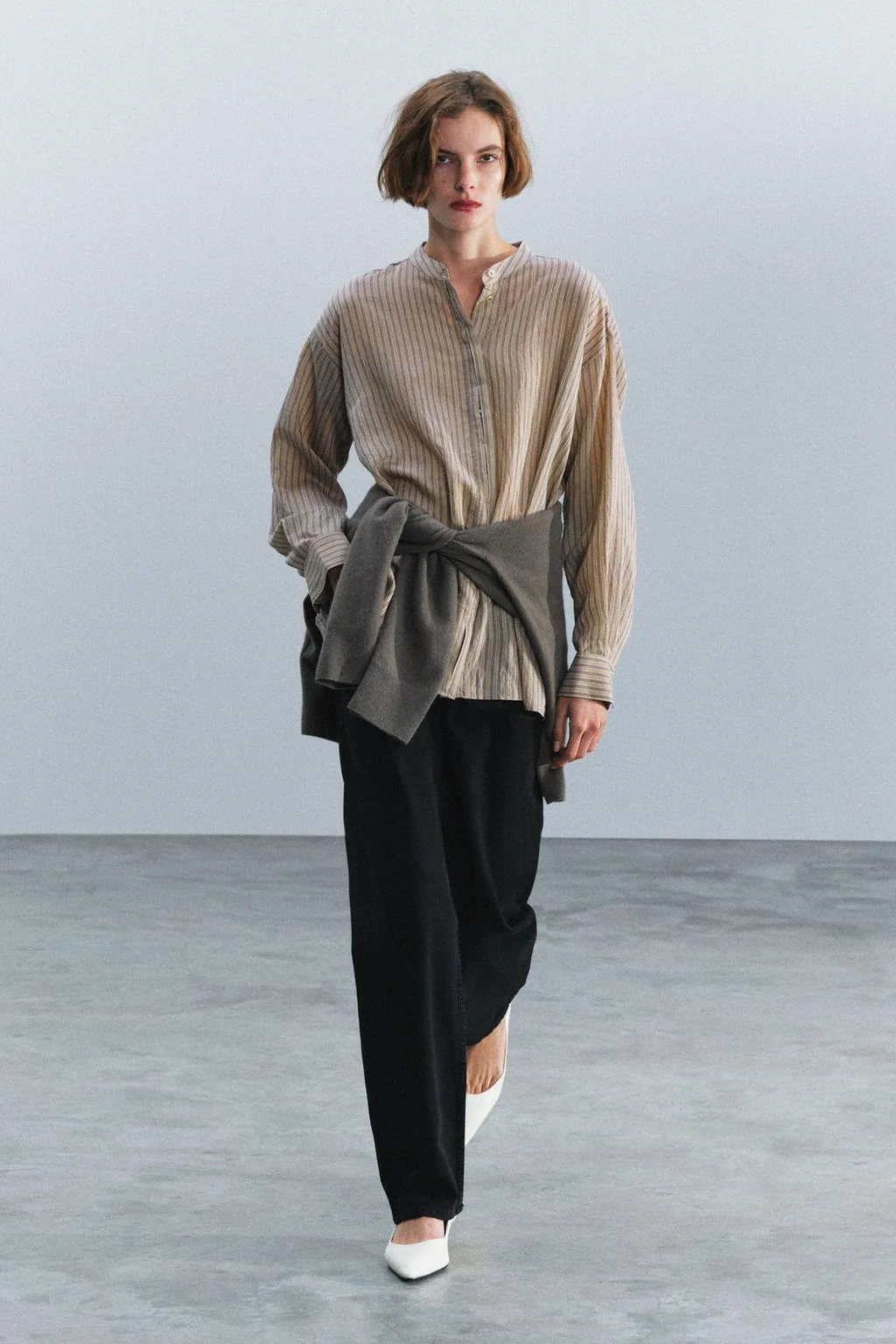 Полосатая рубашка ZW Collection