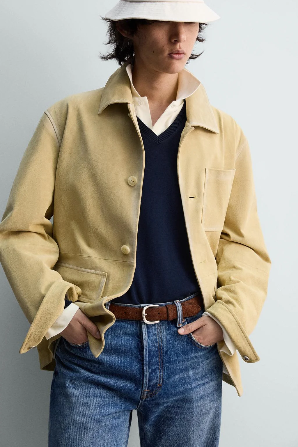 Ремень из замши с разделением — Ремни