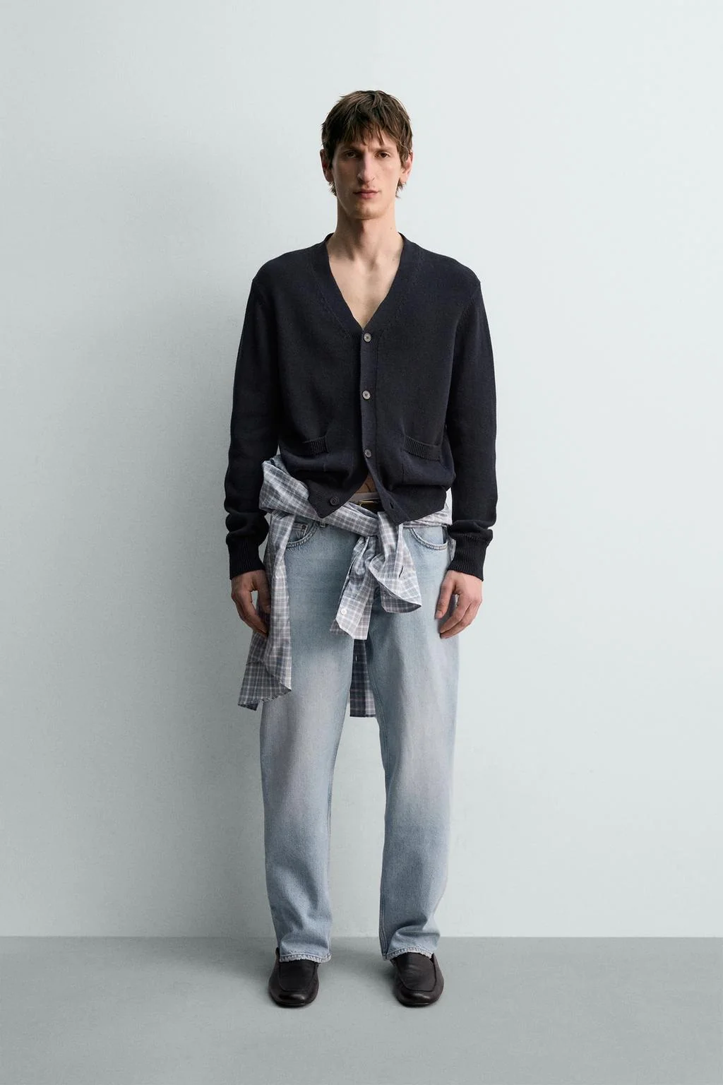 Хлопково-льняной кардиган