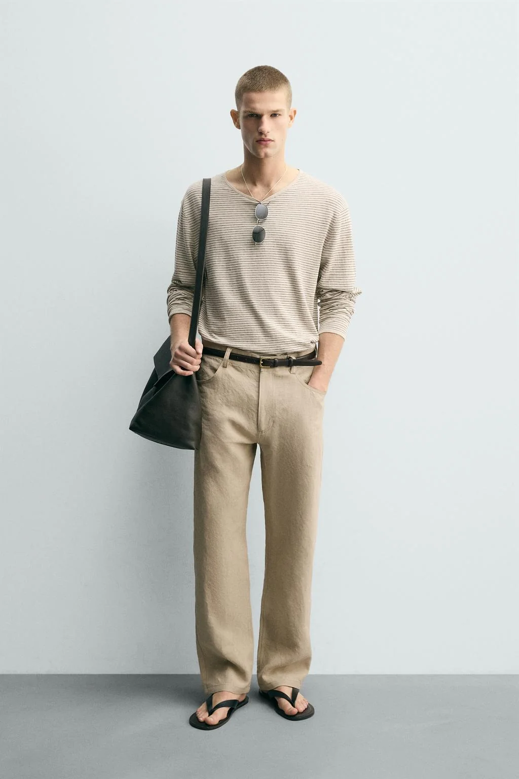 Полосатый джемпер из хлопковой смеси — С принтом