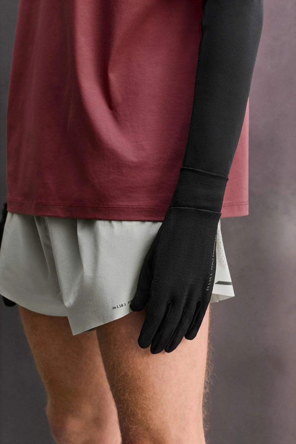 Перчатки для бега из смеси шерсти