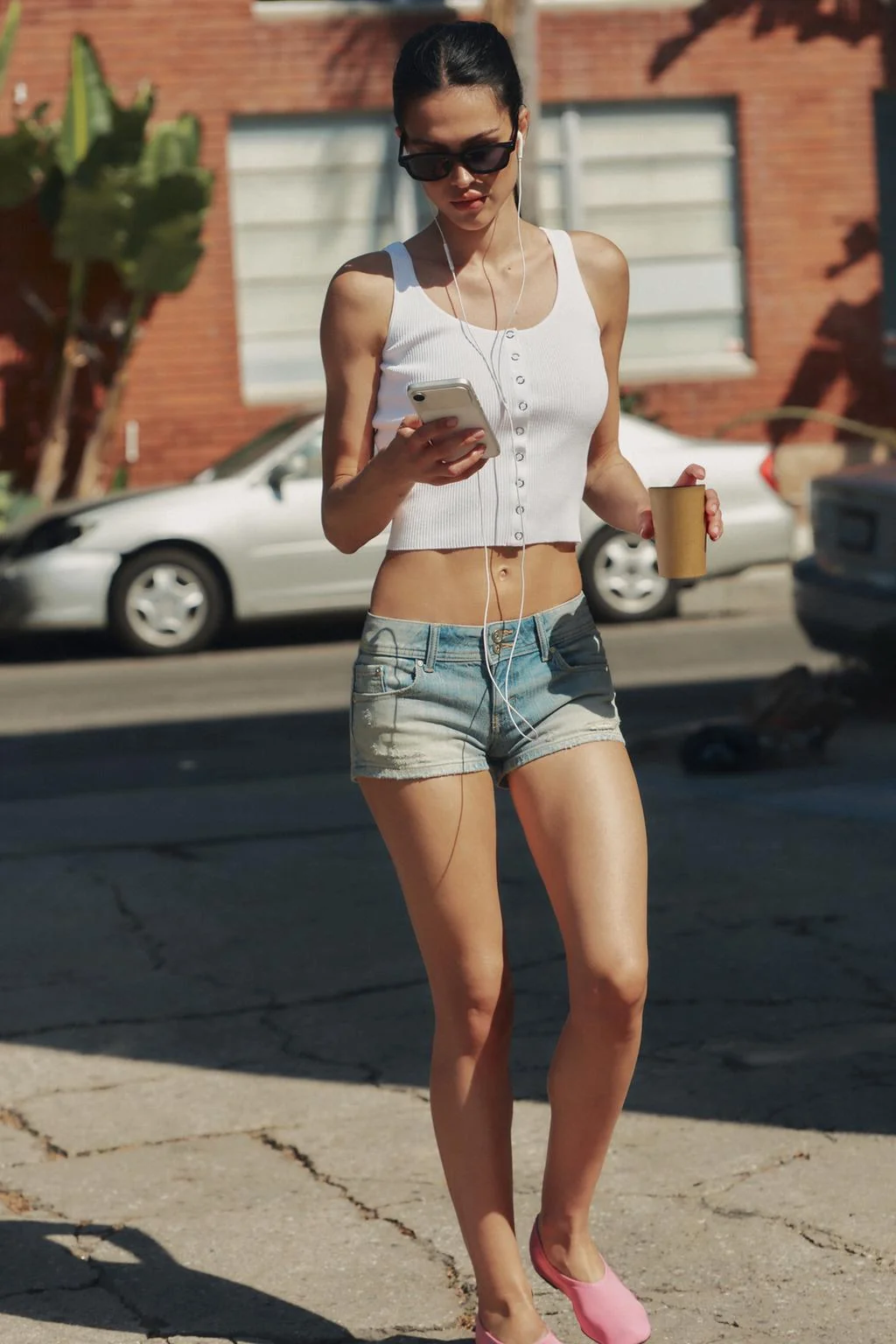 Рубашка из трикотажа с рибкой