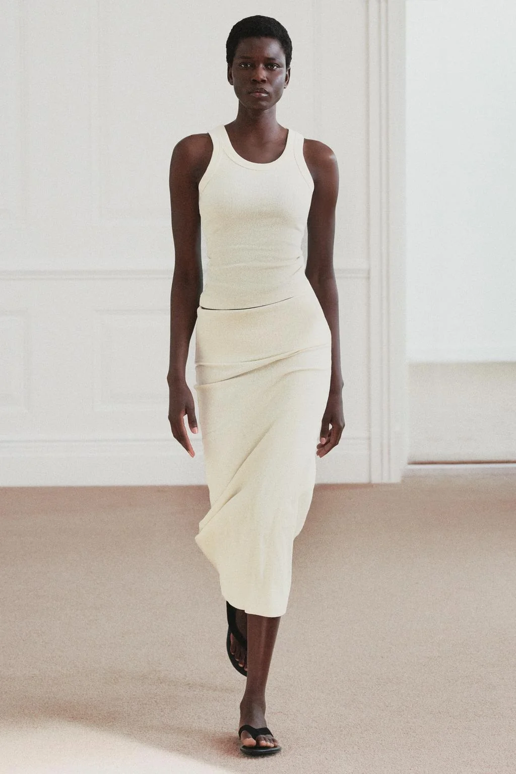 Скрученная юбка в деревенском стиле