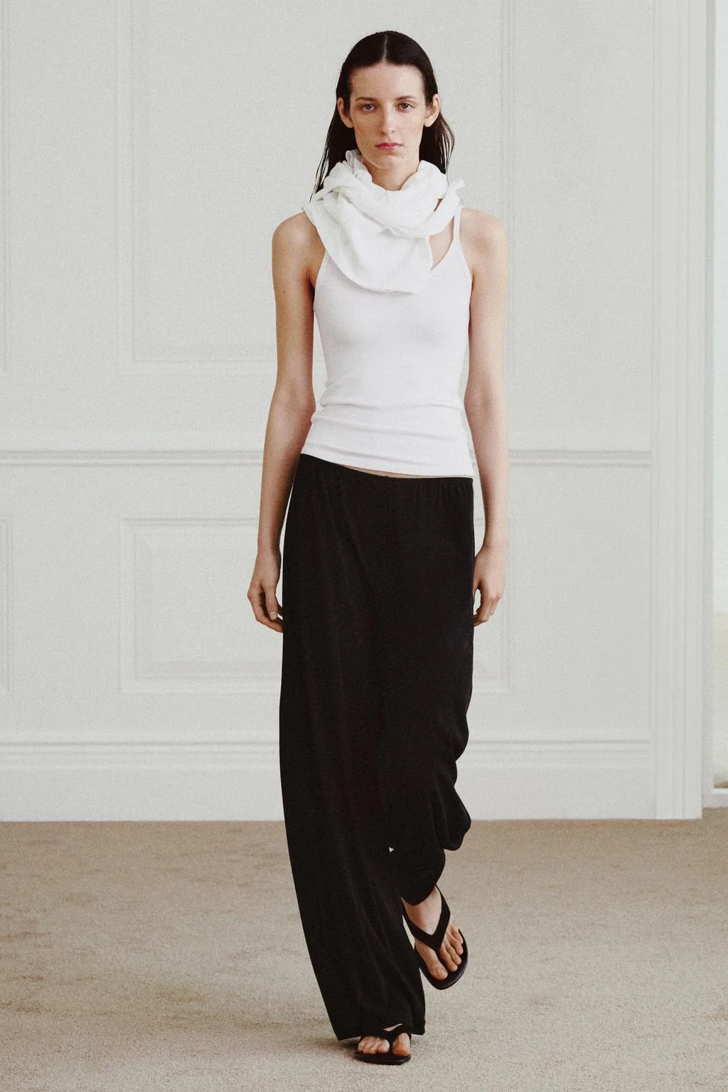 Брюки из хлопка прямого кроя — Брюки