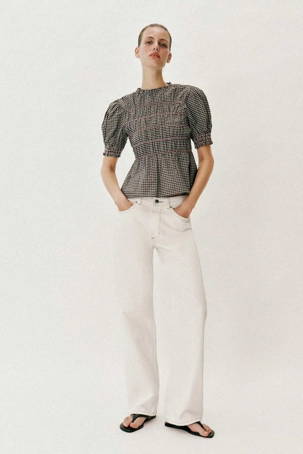 Полосатая рубашка с сборками — Рубашки