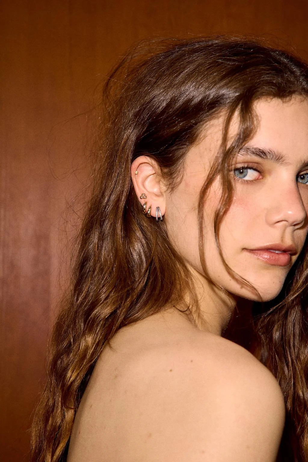 Набор мини-серьг-колечек с бусинами — Обувь | аксессуары