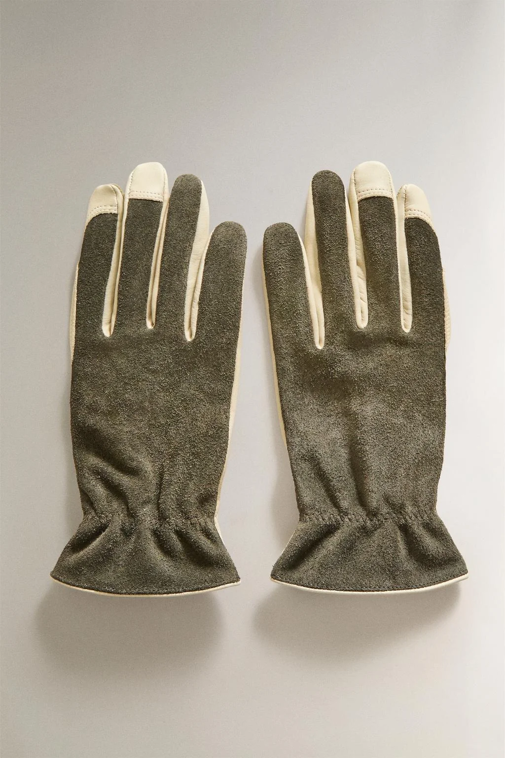 Кожаные садовые перчатки