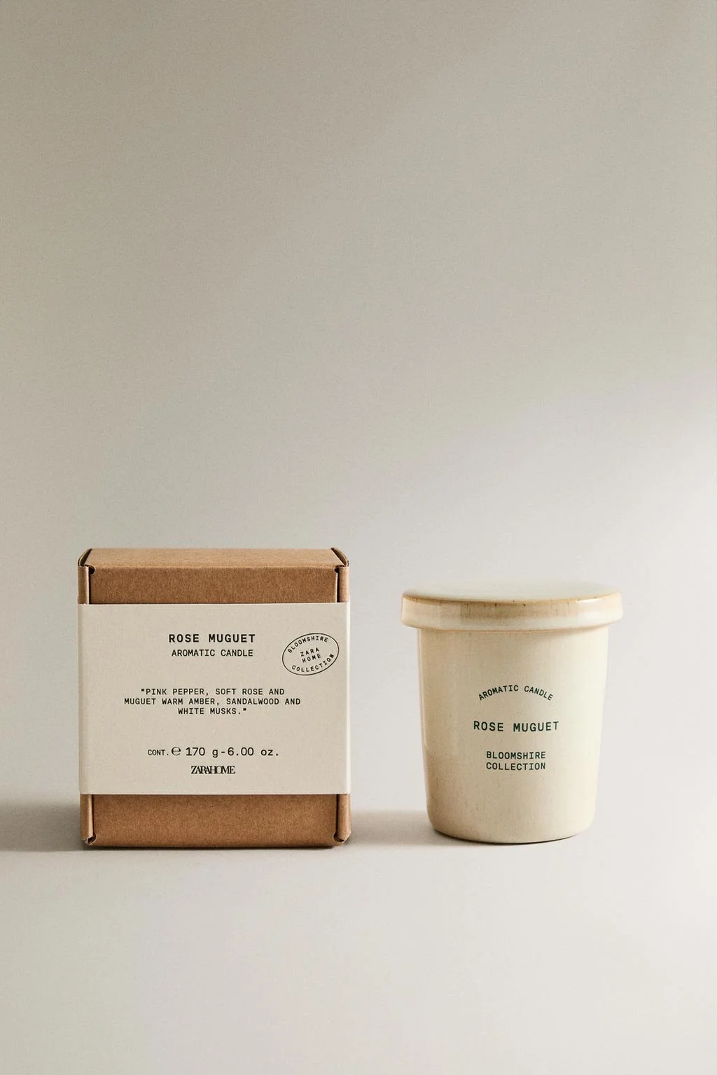 Свеча с ароматом розы и ландыша (170 г) — Коллекция