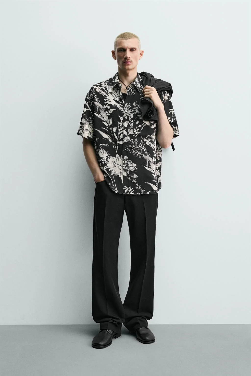 Свободный крой с цветочным принтом — Рубашки