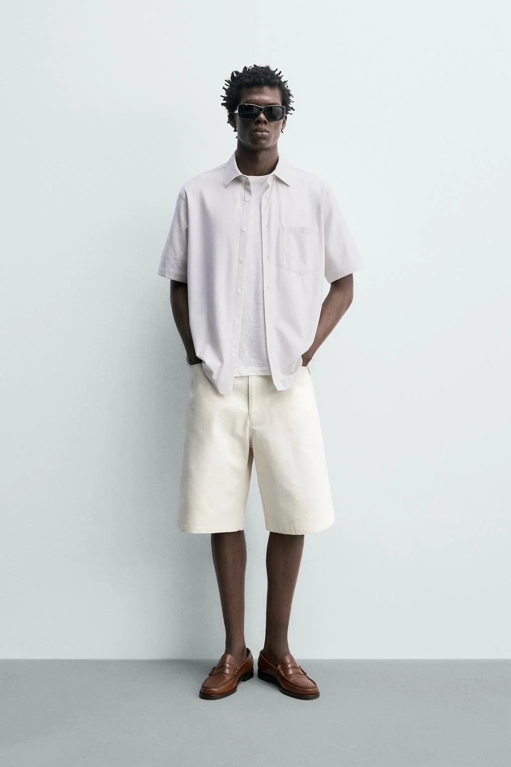 Рубашка обычного кроя с текстурной фактурой — Рубашки