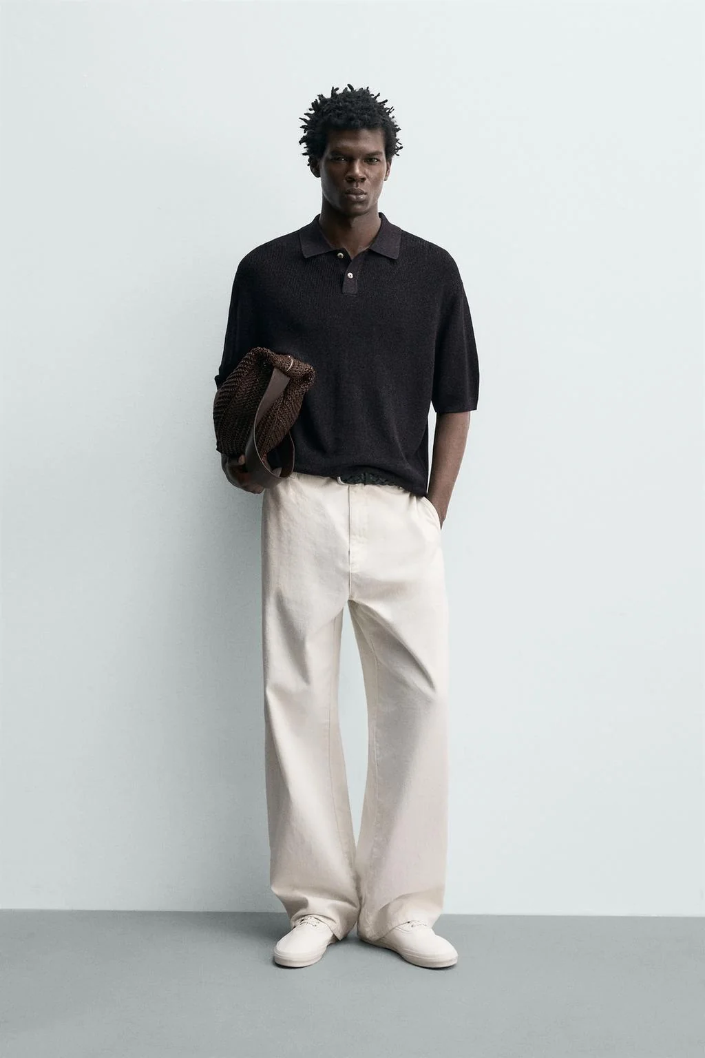 Поло-рубашка из жидкоструктурного трикотажа — Летняя одежда