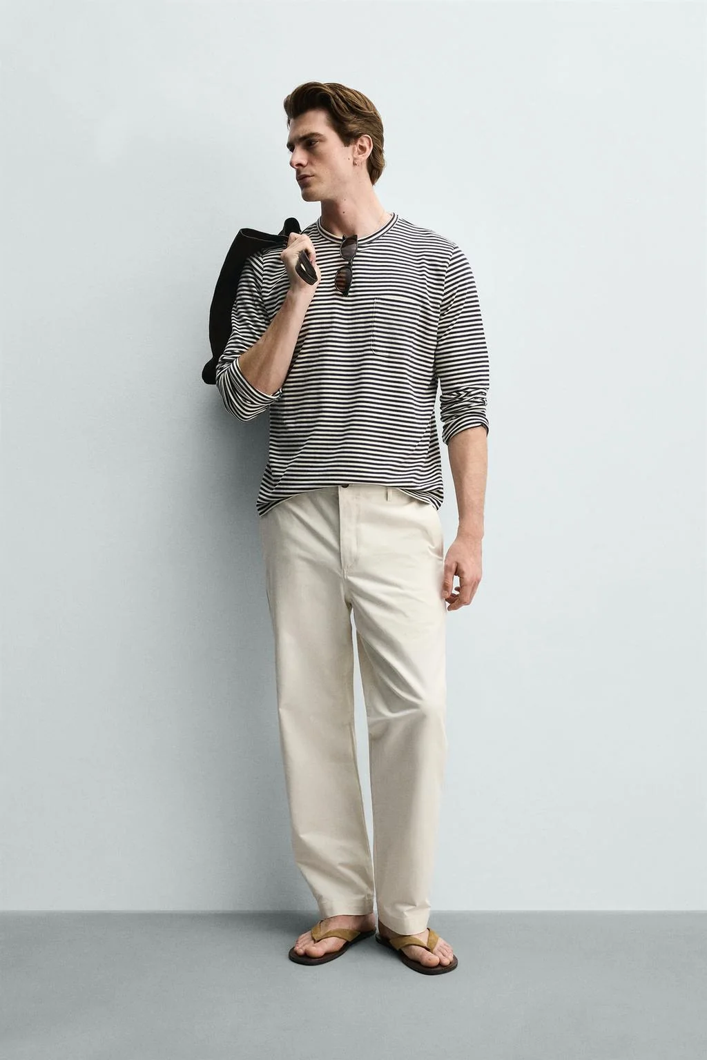 Хиновые брюки прямого кроя — Летняя одежда