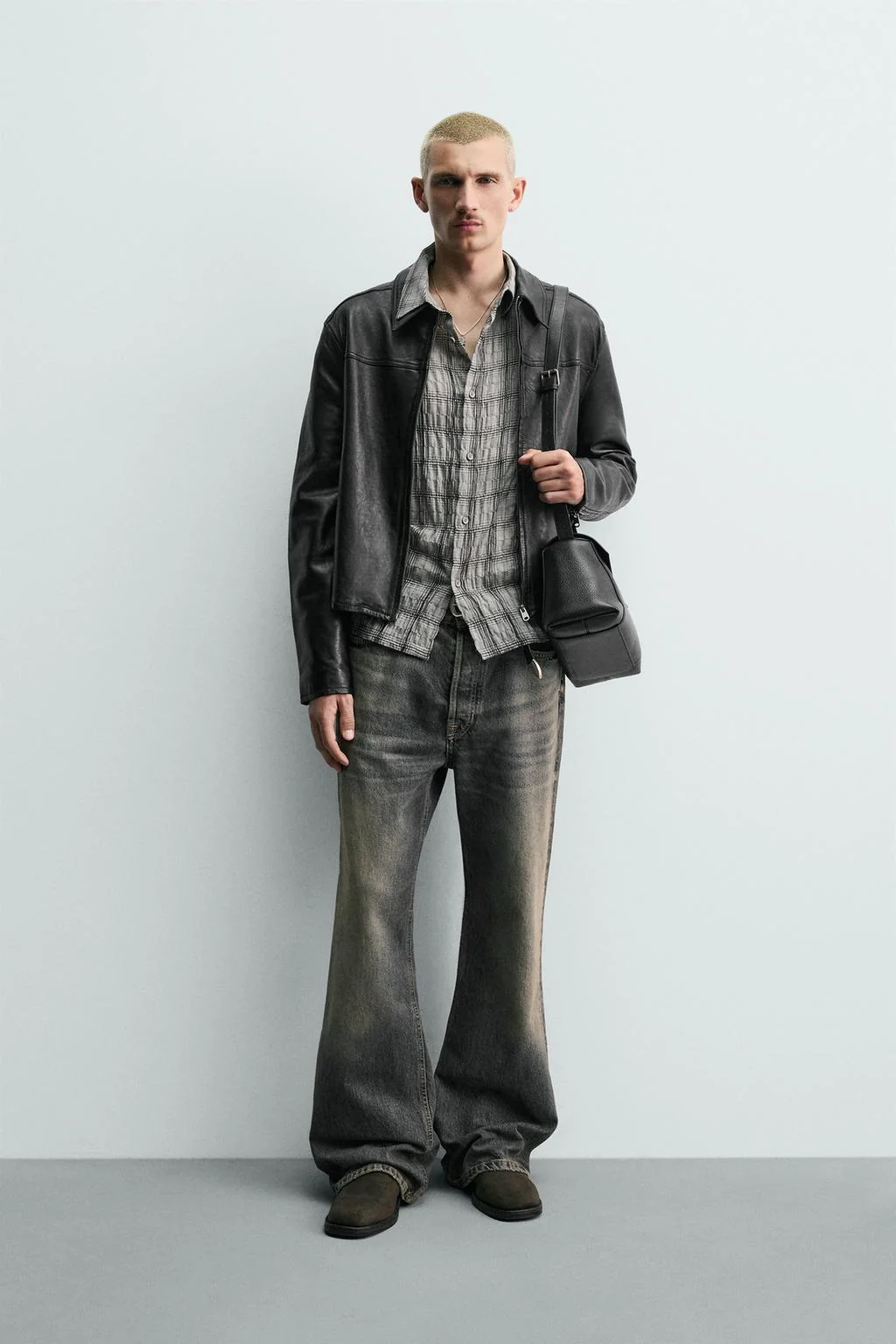 Короткая куртка из напа-кожи — Пиджаки | жилеты