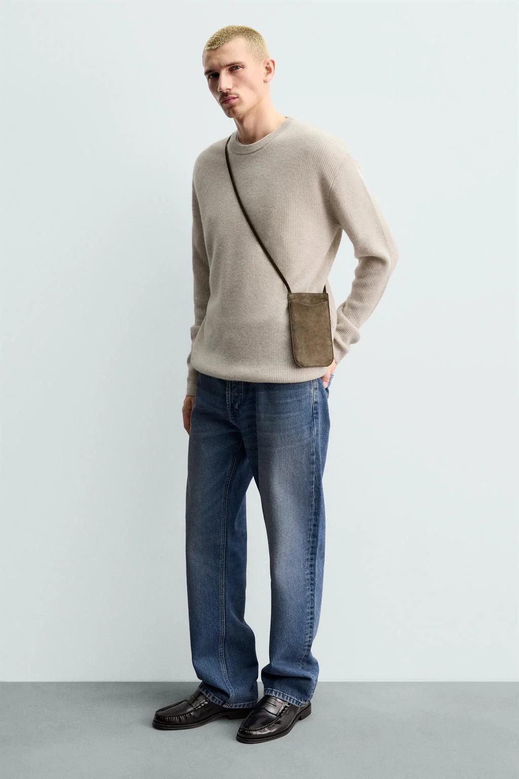 Кожаная сумка-пояс — Мужское