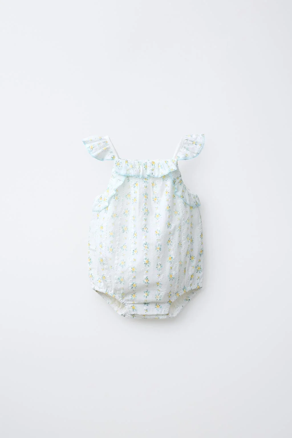 Комбинезон с английской вышивкой с цветочным узором — Детское