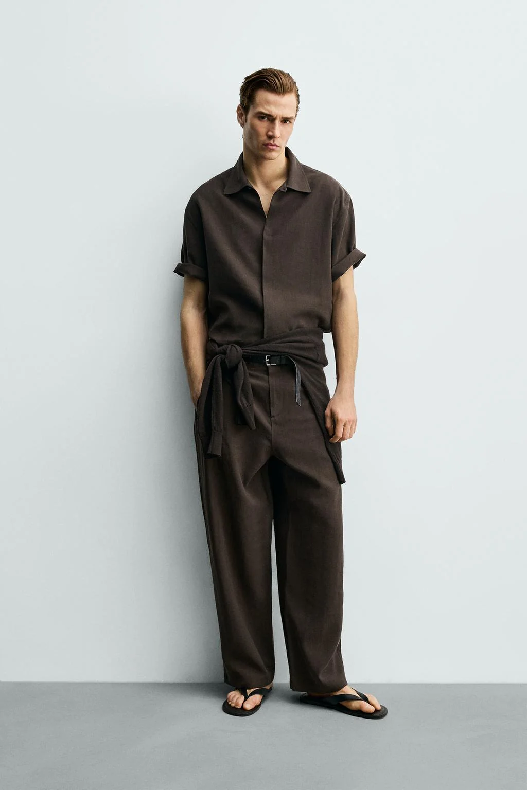 Брюки со складками