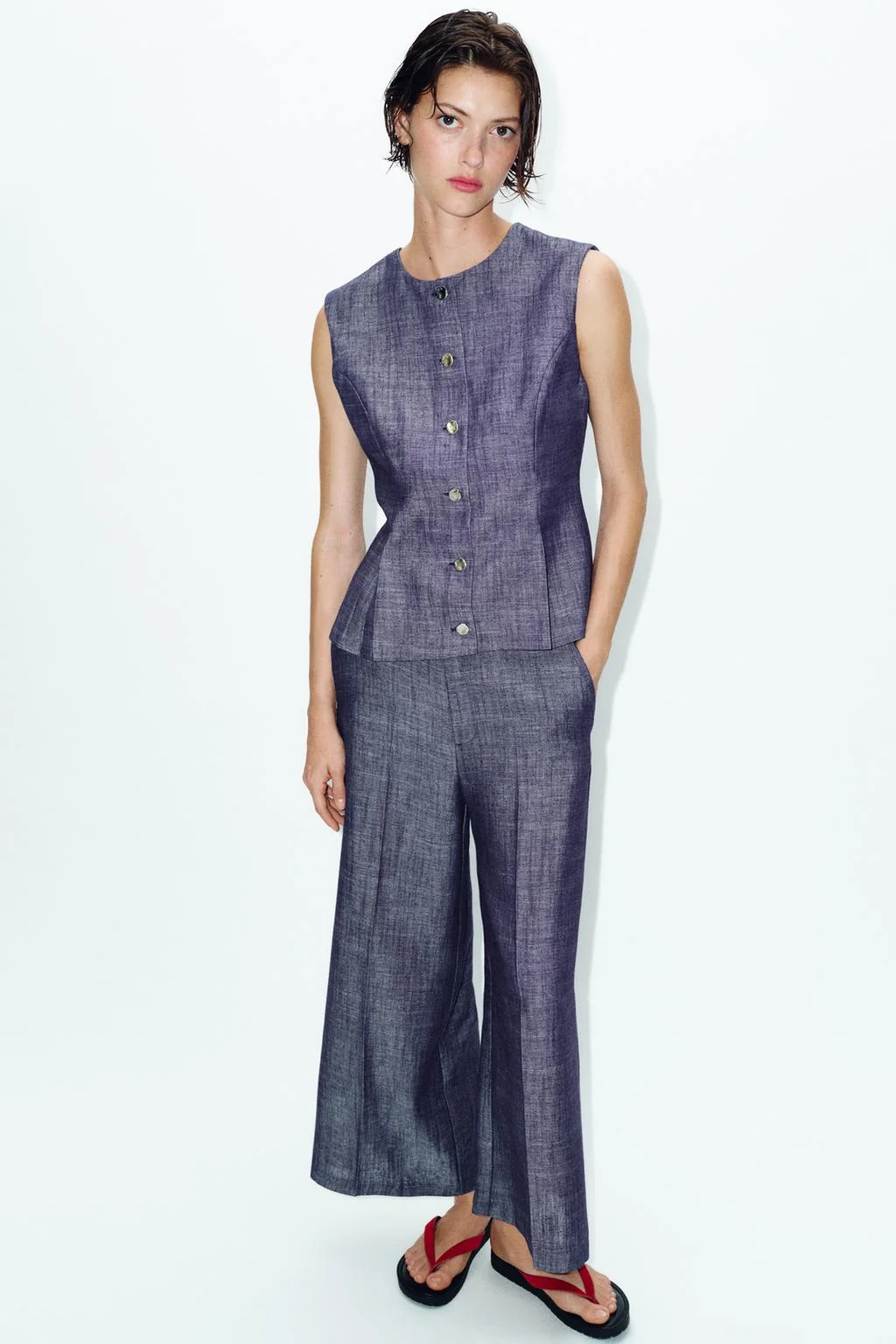 Набор кюлот с высокой талией