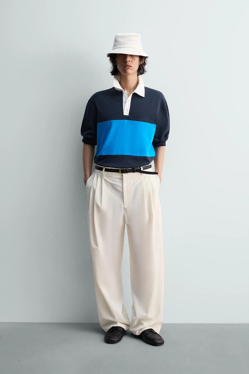 Поло регулярного кроя в цветблоке — Теория цветов