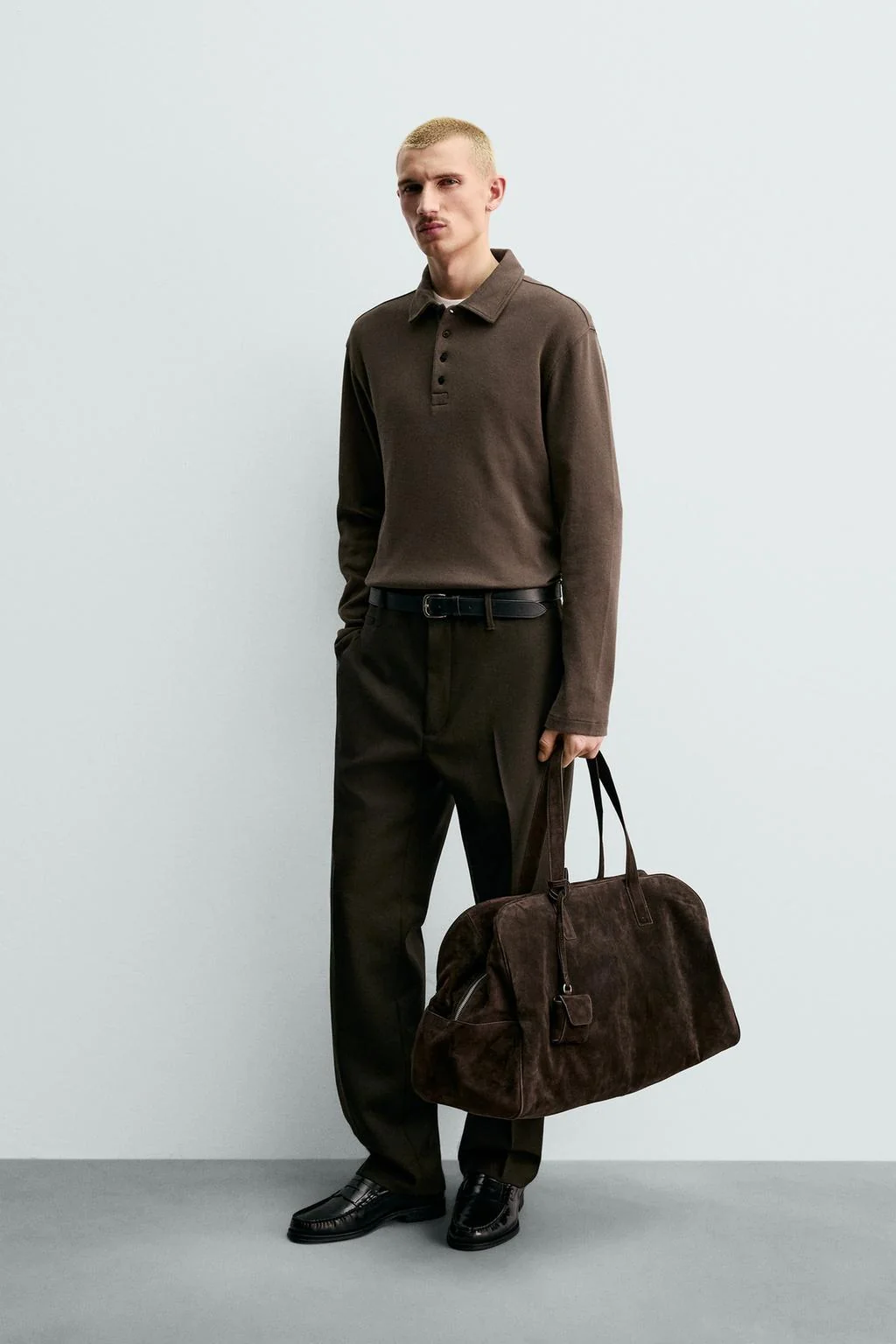 Поло с текстурой и щеткой из коллекции Origins — Индекс