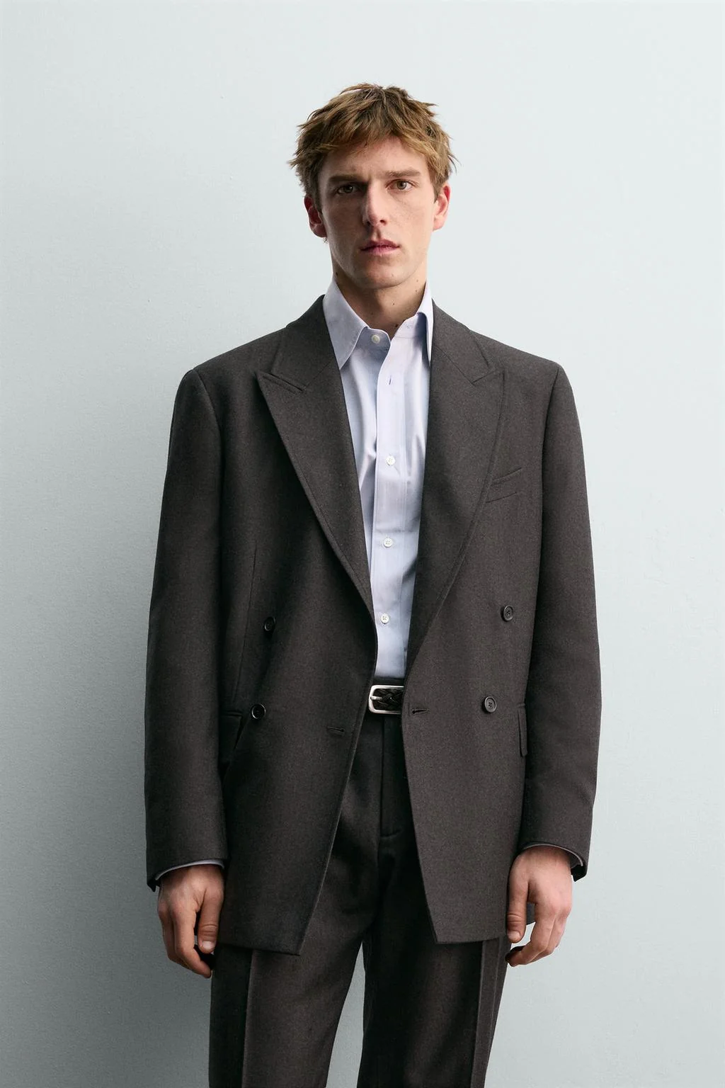 Двойной пиджак из шерсти AARON LEVINE X ZARA