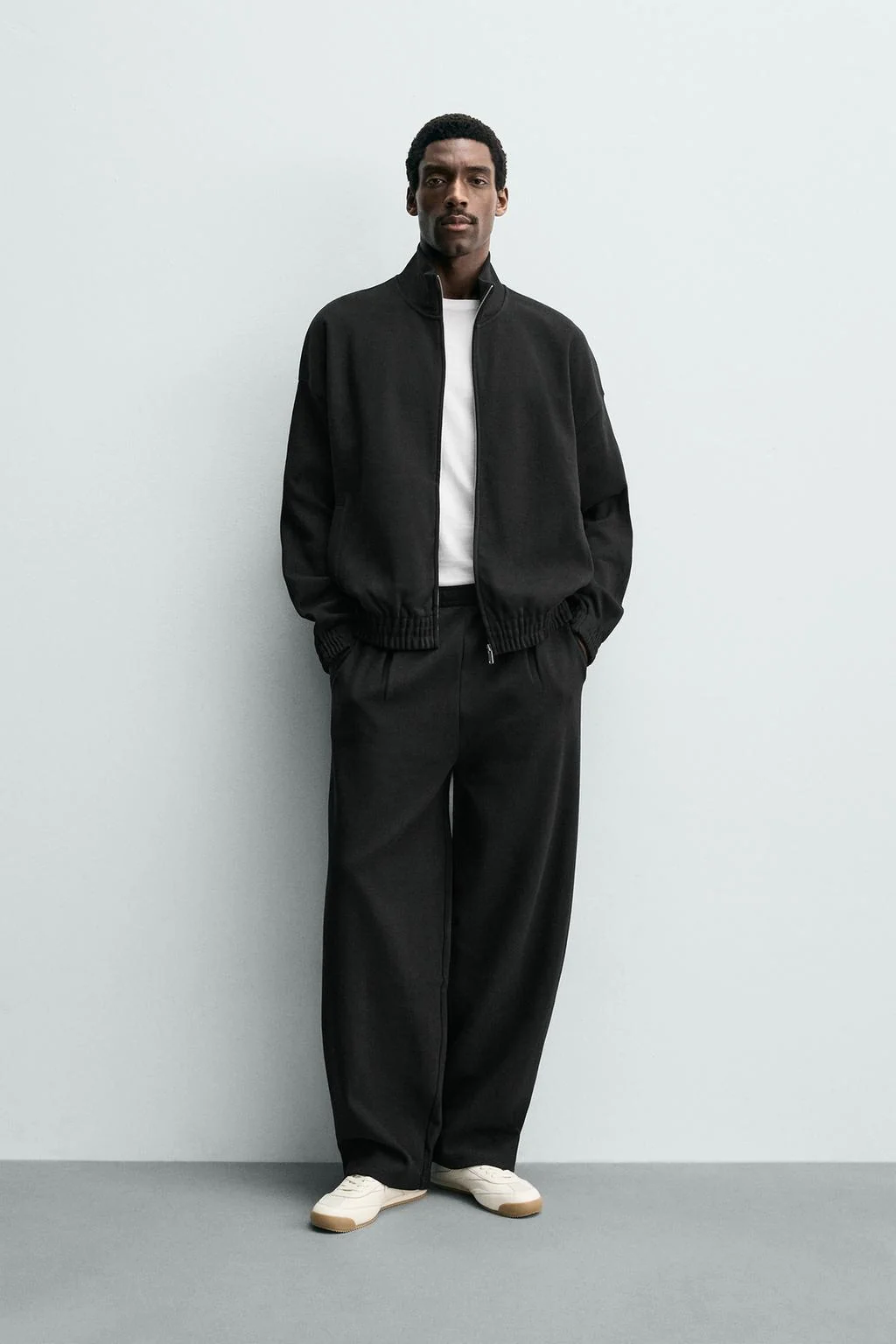 Свитшот с интерлоком на молнии