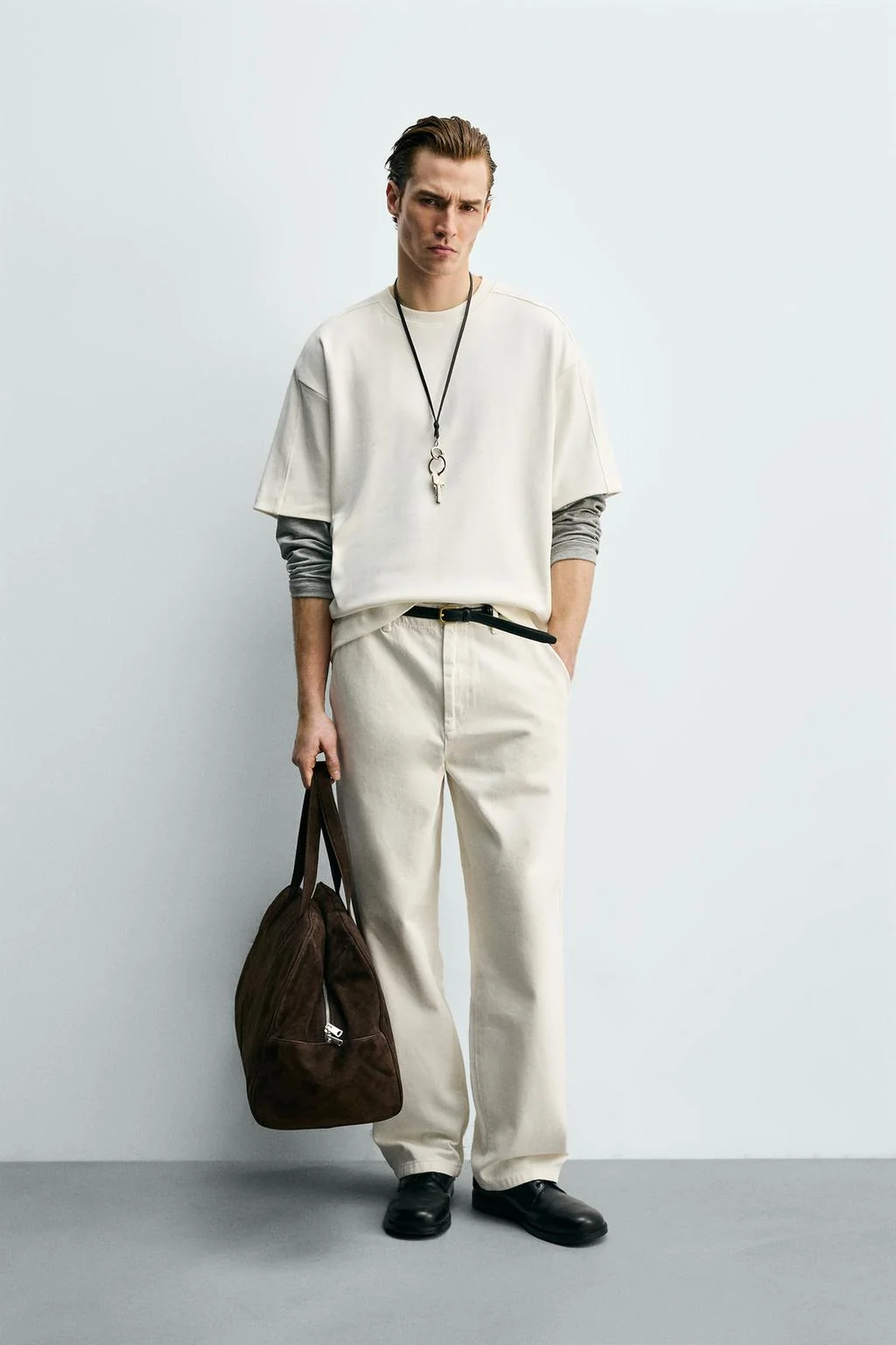 Компактный текстурированный свитшот