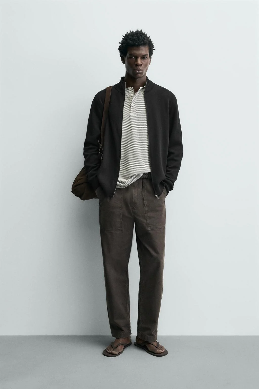 Кардиган на молнии, трикотажный