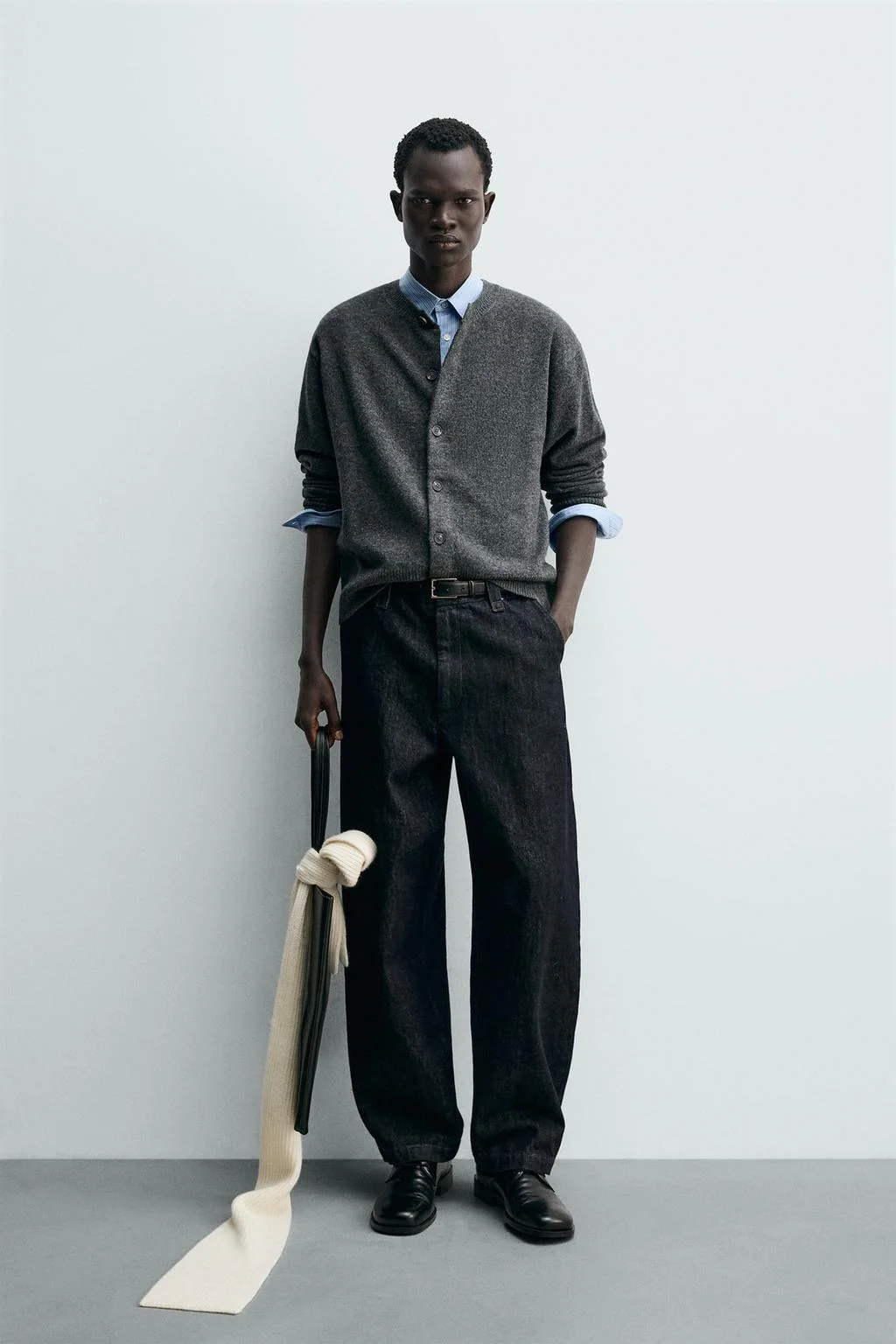 Кардиган из шерстяной смеси свободного кроя — Кардиганы