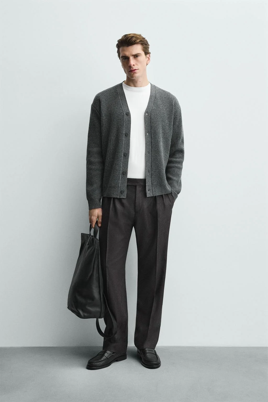 Текстурированная шерстяная кардиган — Кардиганы