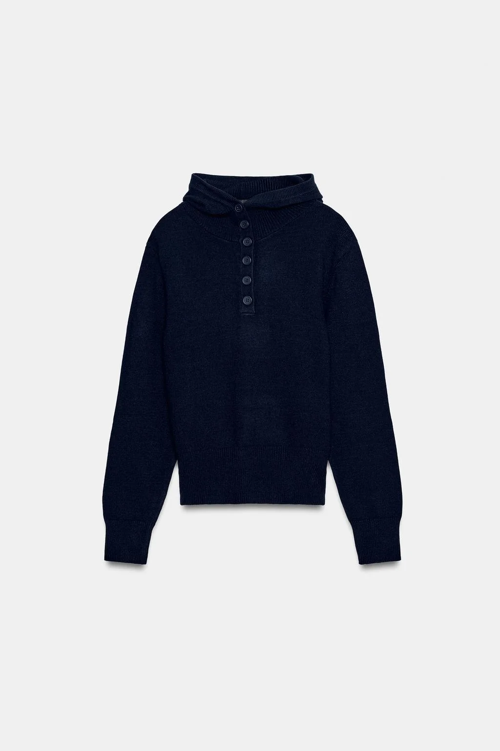 KNIT HOODIE JUMPER