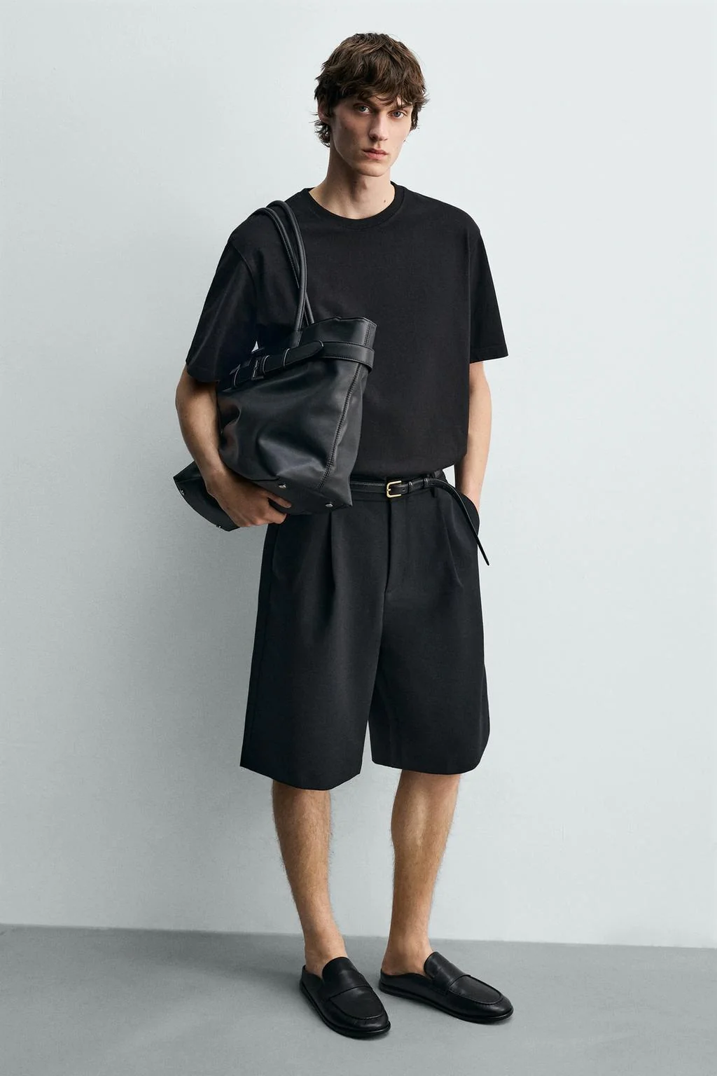 Кожаные мюли-лоферы — Кожа