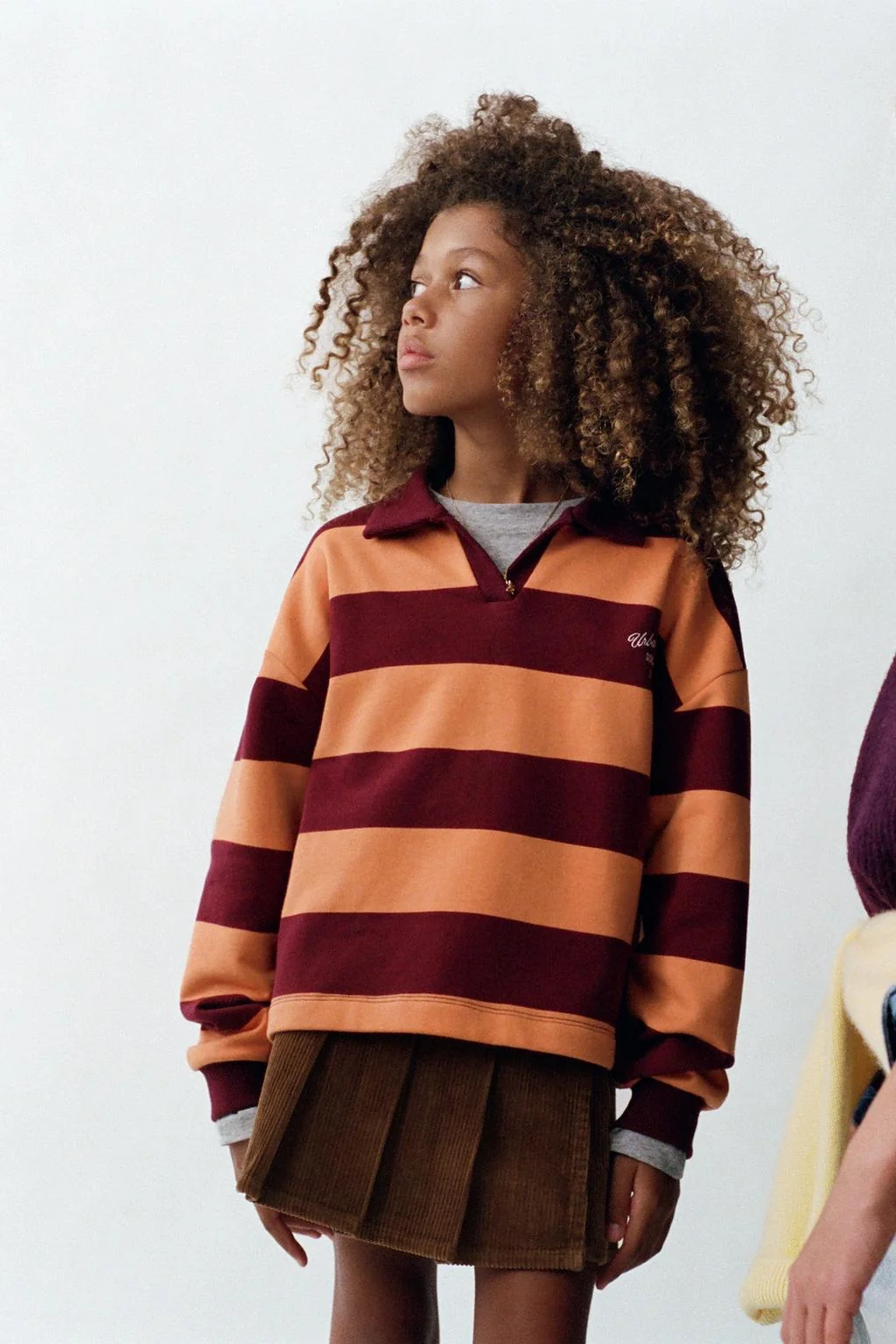 Вельветовая юбка в складку