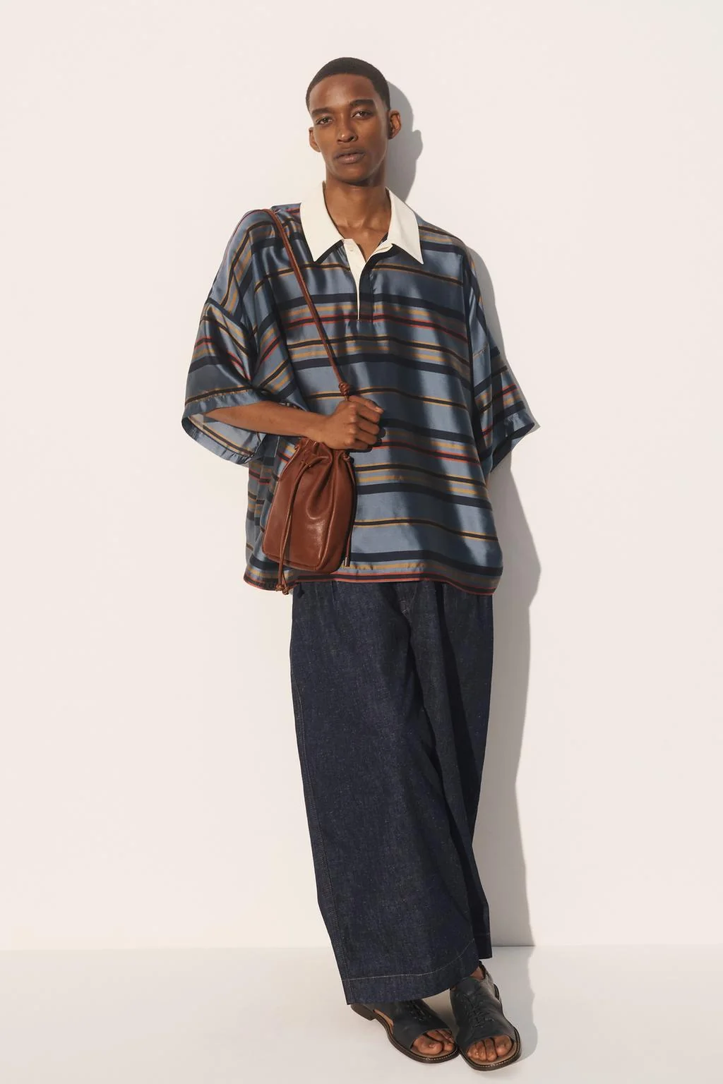 Кожаная сумка через плечо — Зара Студио Коллекция