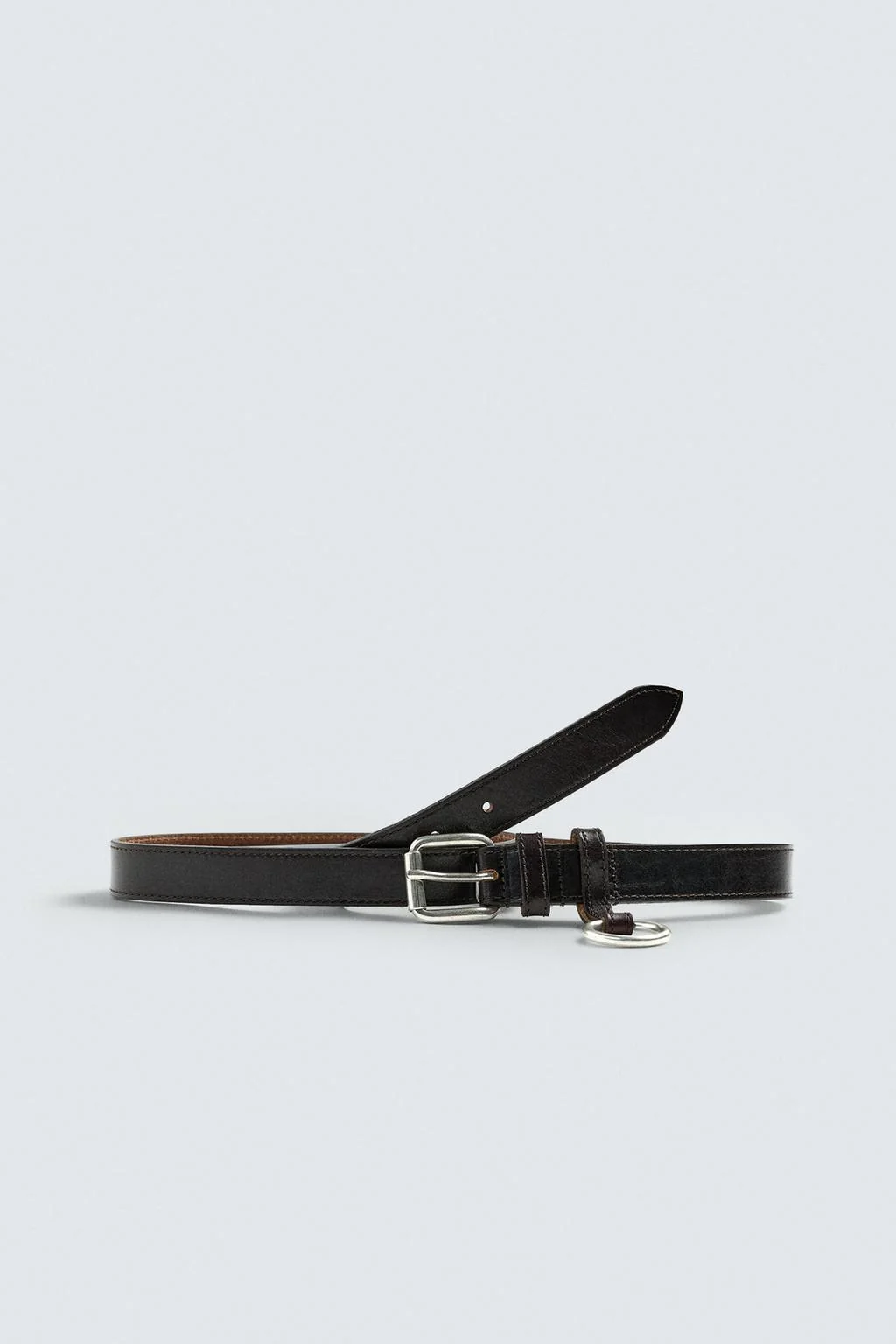 Кожаный ремень с нашивкой — Ремни
