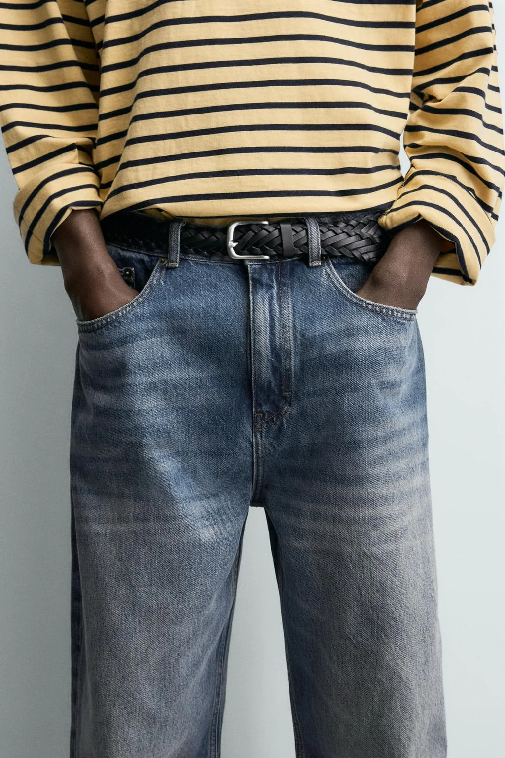 Кожаный пояс в косичку — DAILY A+